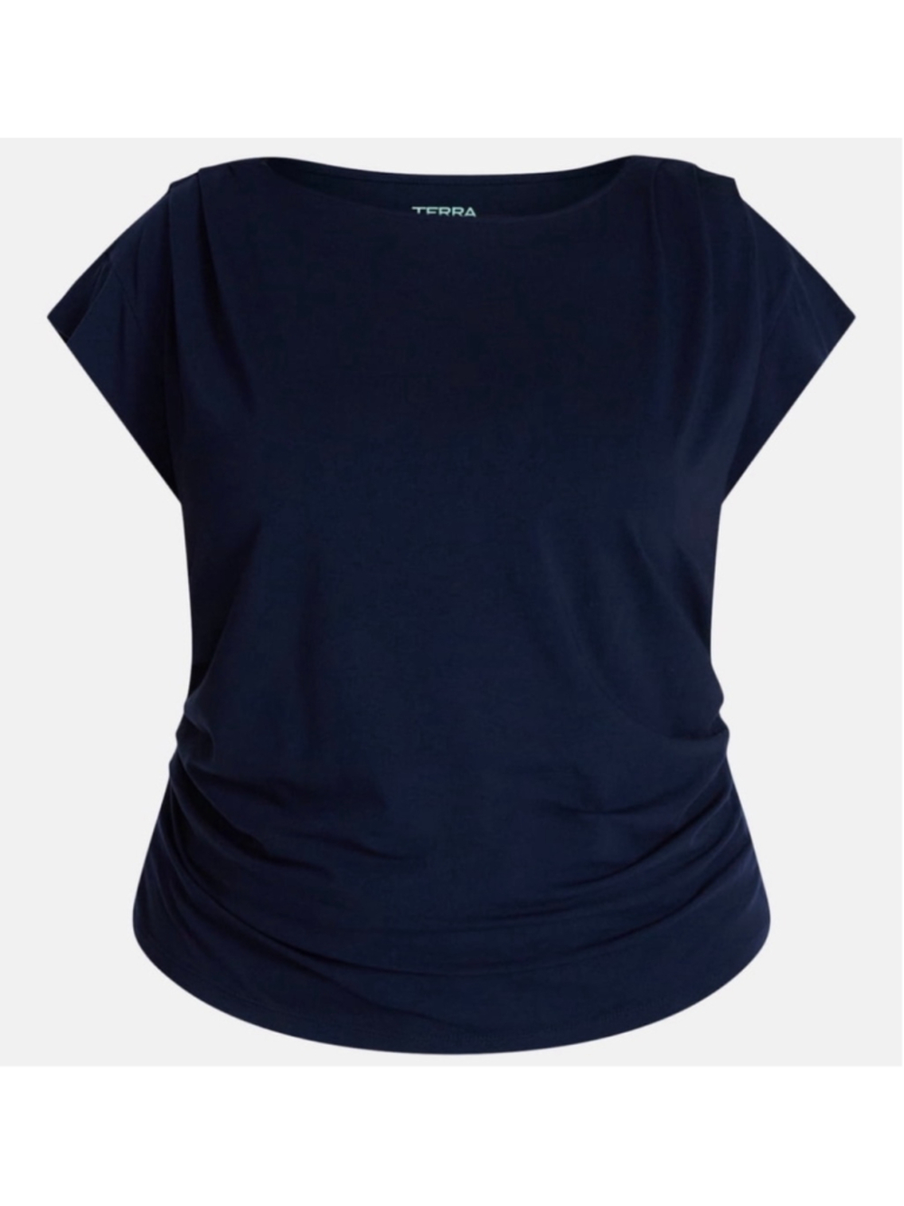 Women's Terra & Sky Navy Short Sleeve Tee, Size 4X - Picture 9 of 10
